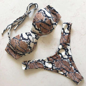 Maillot de bain tanga bandeau push-up deux pièces S M L Maurice - GUAPPAA
