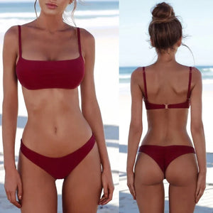 Bikini string tanga bandeau push-up Moorea - GUAPPAA