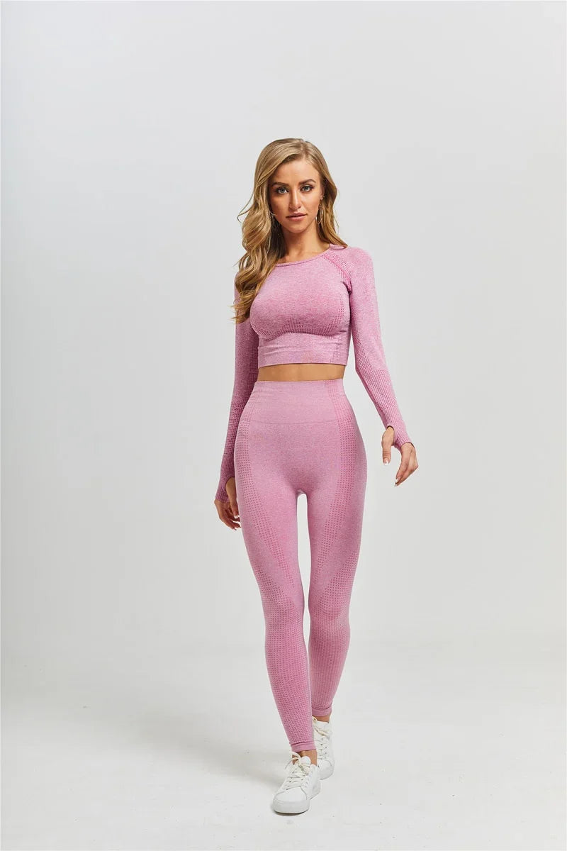 Legging et pull sport femme ensemble fitness crossfit S M L - GUAPPAA