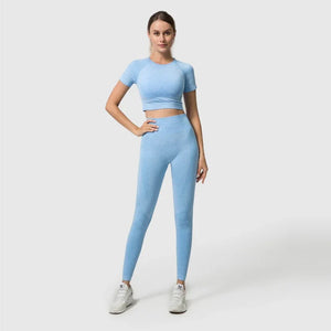 Ensemble legging et crop top fitness femme sport yoga - GUAPPAA