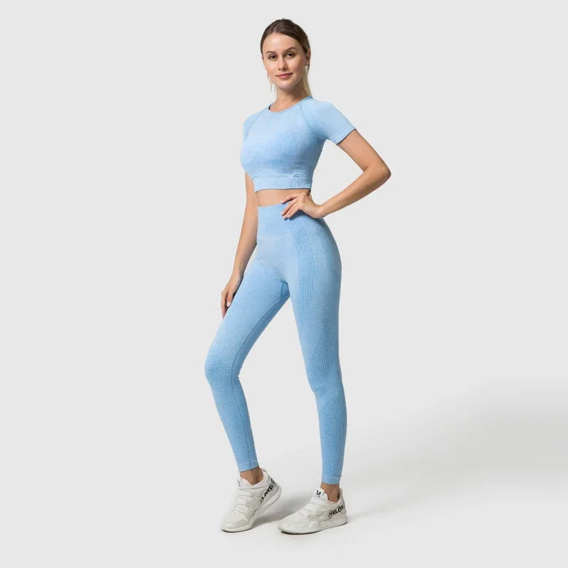 Ensemble legging et crop top fitness femme sport yoga - GUAPPAA