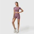 Ensemble deux pièces fitness femme sport crossfit short et crop-top Spring - GUAPPAA