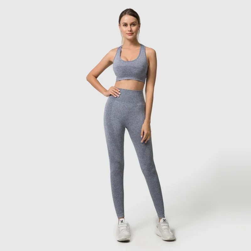 Crop top legging long fitness femme deux pièces sport crossfit Perfomax - GUAPPAA