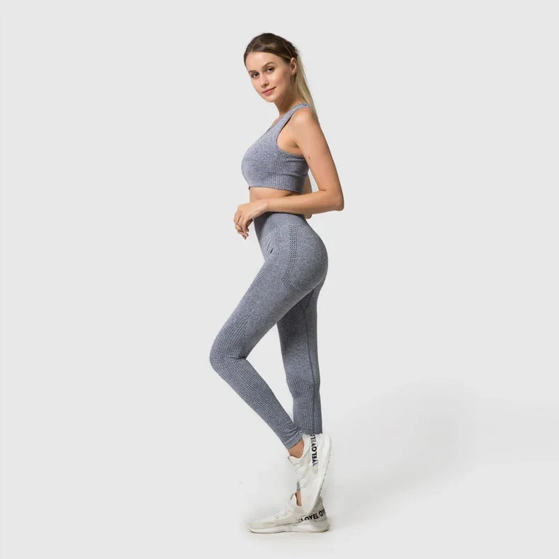 Crop top legging long fitness femme deux pièces sport crossfit Perfomax - GUAPPAA