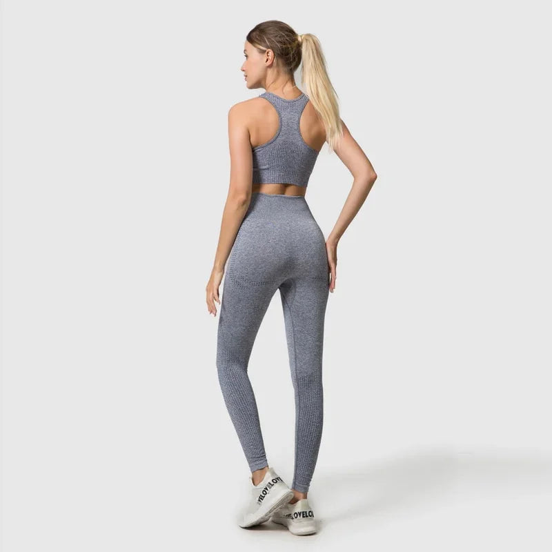 Crop top legging long fitness femme deux pièces sport crossfit Perfomax - GUAPPAA