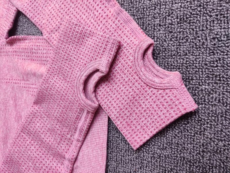 Ensemble 5 pièces fitness femme legging short pull t-shirt crop top sport gym - GUAPPAA