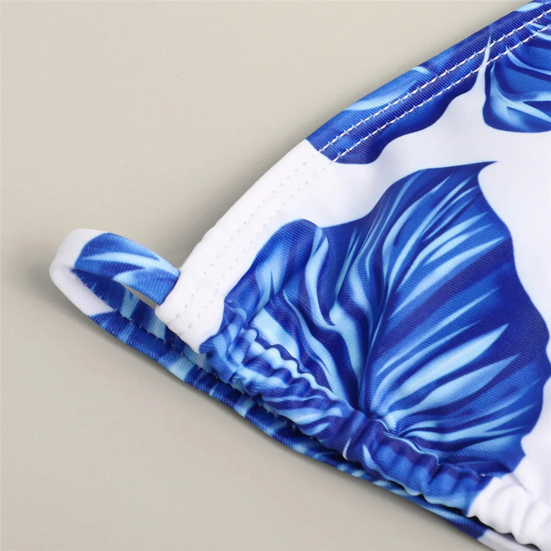 Maillot de bain string ficelle trois pièces avec robe de plage transparente Transparencia - GUAPPAA