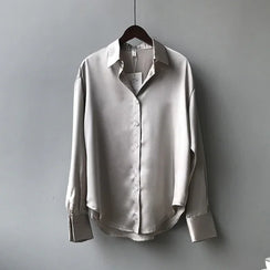 Chemise satinée femme élégante chic Winchester S-XXL - GUAPPAA