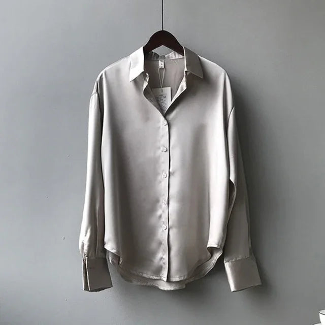 Chemise satinée femme élégante chic Winchester S-XXL - GUAPPAA