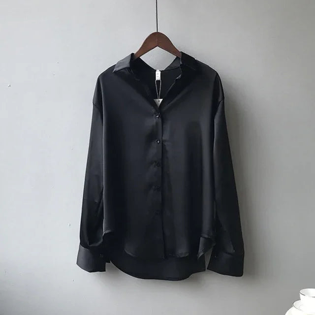 Chemise satinée femme élégante chic Winchester S-XXL - GUAPPAA