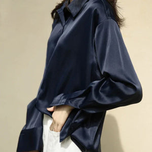 Chemise satinée femme élégante chic Winchester S-XXL - GUAPPAA