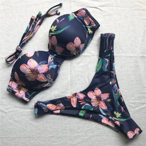 Maillot de bain tanga bandeau push-up deux pièces S M L Maurice - GUAPPAA