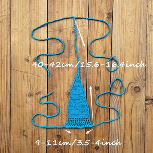 Micro bikini sexy crochet tricoté extrême string ficelle deux pièces San Cual - GUAPPAA