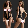 XS-XXL Body tanga noir laçé transparent sexy érotique ouvert - GUAPPAA