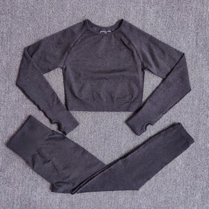 Legging et pull sport femme ensemble fitness crossfit S M L - GUAPPAA