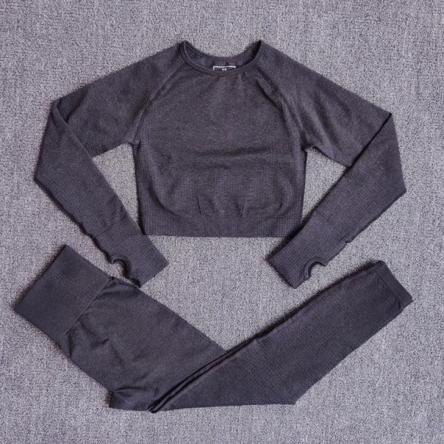 Legging et pull sport femme ensemble fitness crossfit S M L - GUAPPAA