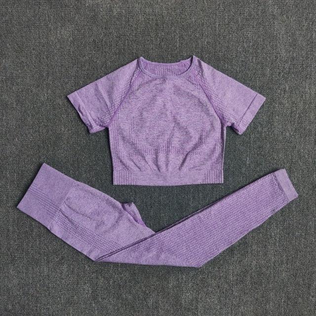 Ensemble legging et crop top fitness femme sport yoga - GUAPPAA