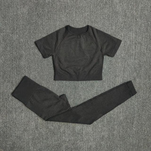 Ensemble legging et crop top fitness femme sport yoga - GUAPPAA
