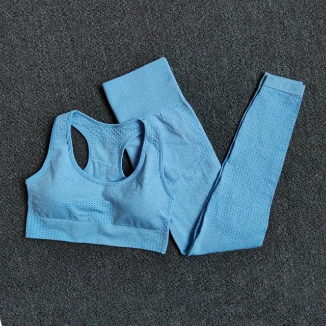 Crop top legging long fitness femme deux pièces sport crossfit Perfomax - GUAPPAA
