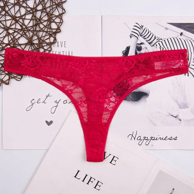 S-5XL L'Allure string tanga dentelle femme transparent - GUAPPAA