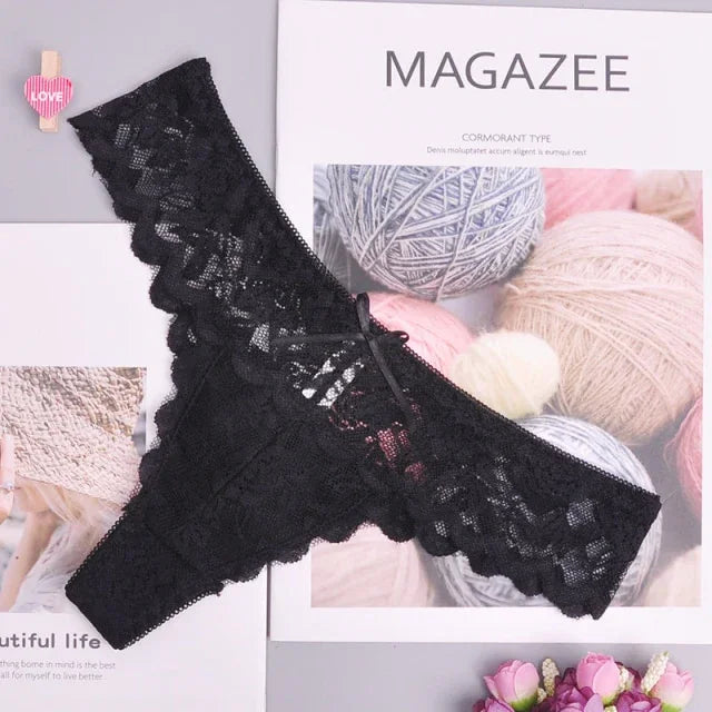 S-5XL L'Allure string tanga dentelle femme transparent - GUAPPAA