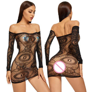 Micro robe sexy en résille transparente Junta - GUAPPAA