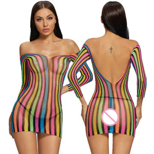 Micro robe sexy en résille transparente Junta - GUAPPAA