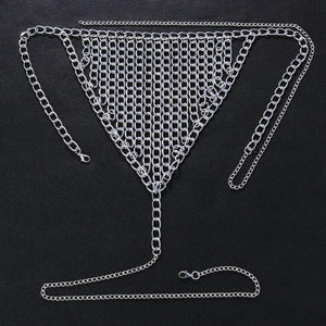 Mini micro string ficelle en chaînettes bijou érotique doré argenté - GUAPPAA