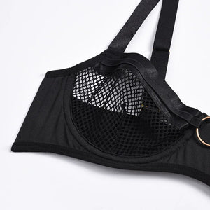 Lingerie sexy femme ensemble 4 pièces transparent Notre-Dame - GUAPPAA