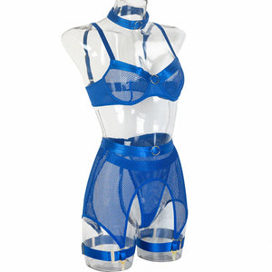Lingerie sexy femme ensemble 4 pièces transparent Notre-Dame - GUAPPAA