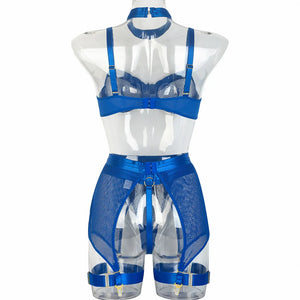 Lingerie sexy femme ensemble 4 pièces transparent Notre-Dame - GUAPPAA