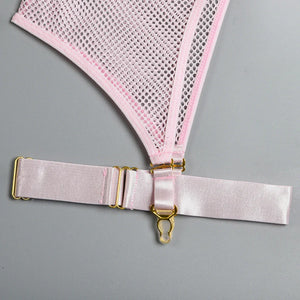 Lingerie sexy femme ensemble 4 pièces transparent Notre-Dame - GUAPPAA