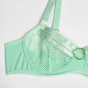 Lingerie sexy femme ensemble 4 pièces transparent Notre-Dame - GUAPPAA