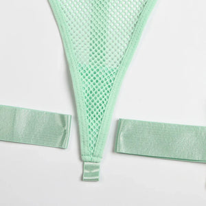 Lingerie sexy femme ensemble 4 pièces transparent Notre-Dame - GUAPPAA