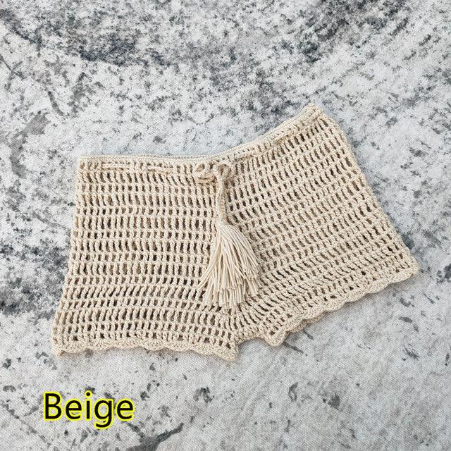 Short de plage crochet tricoté transparent sexy Cello - GUAPPAA