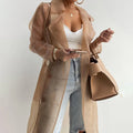 S-XL Veste longue trench transparent d'été mode Beaumont - GUAPPAA