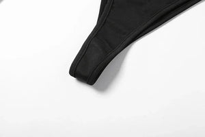 Micro bikini string tanga ficelle transparent luxe une épaule design Montori - GUAPPAA