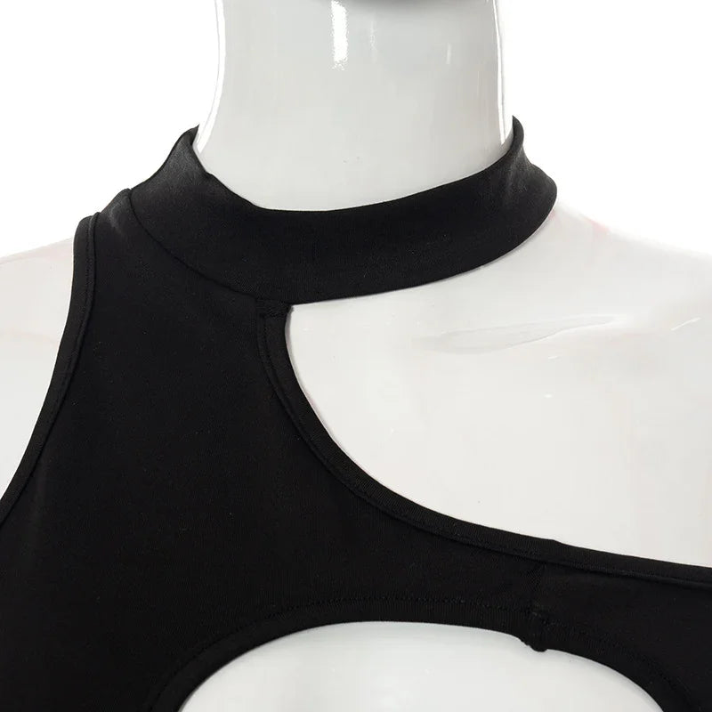 Gallia 3 couleurs micro robe asymétrique ouverte lacée sexy d'été - GUAPPAA