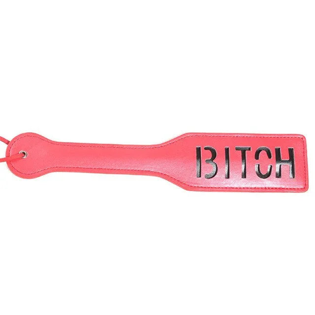 Accessoire de plage et lingerie, paddle en cuir rose avec découpe décorative, GUAPPAA